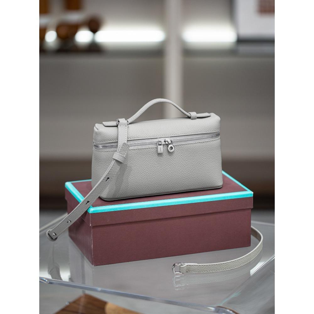 

2025 Маленькая сумка-ланч-бокс, сумка из высококачественной кожи, женская сумка через плечо, универсальная для женщин 20x7x12cm