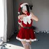 Santa Claus Cosplay Christmas Outfit Gold Velvet Christmas Perform Costume  Nightclub Bar