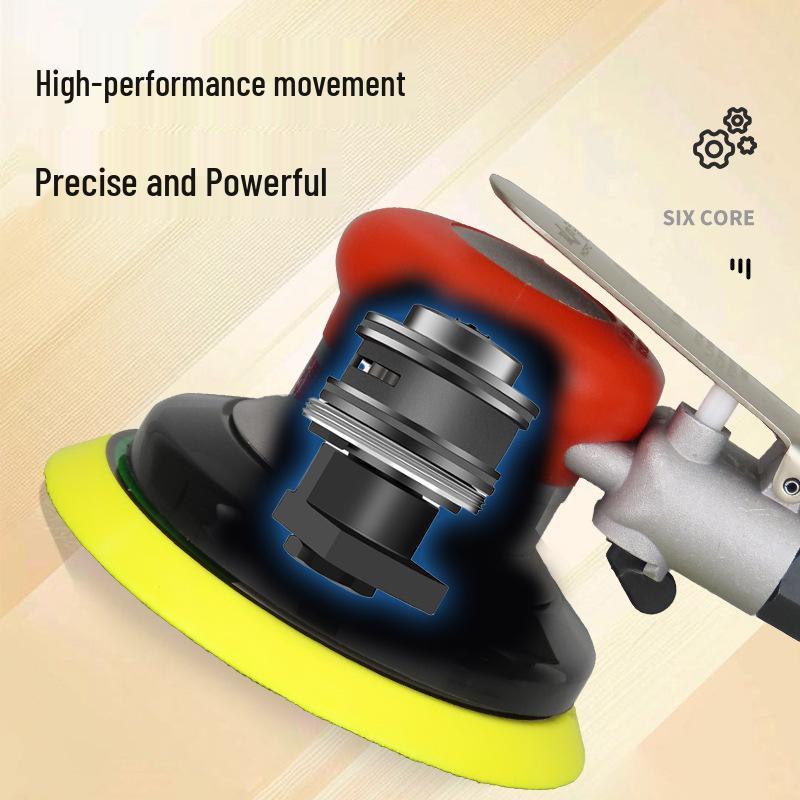 5" Gaobao Pneumatic Sander & Polisher for Car, Air, and Stone Surfaces