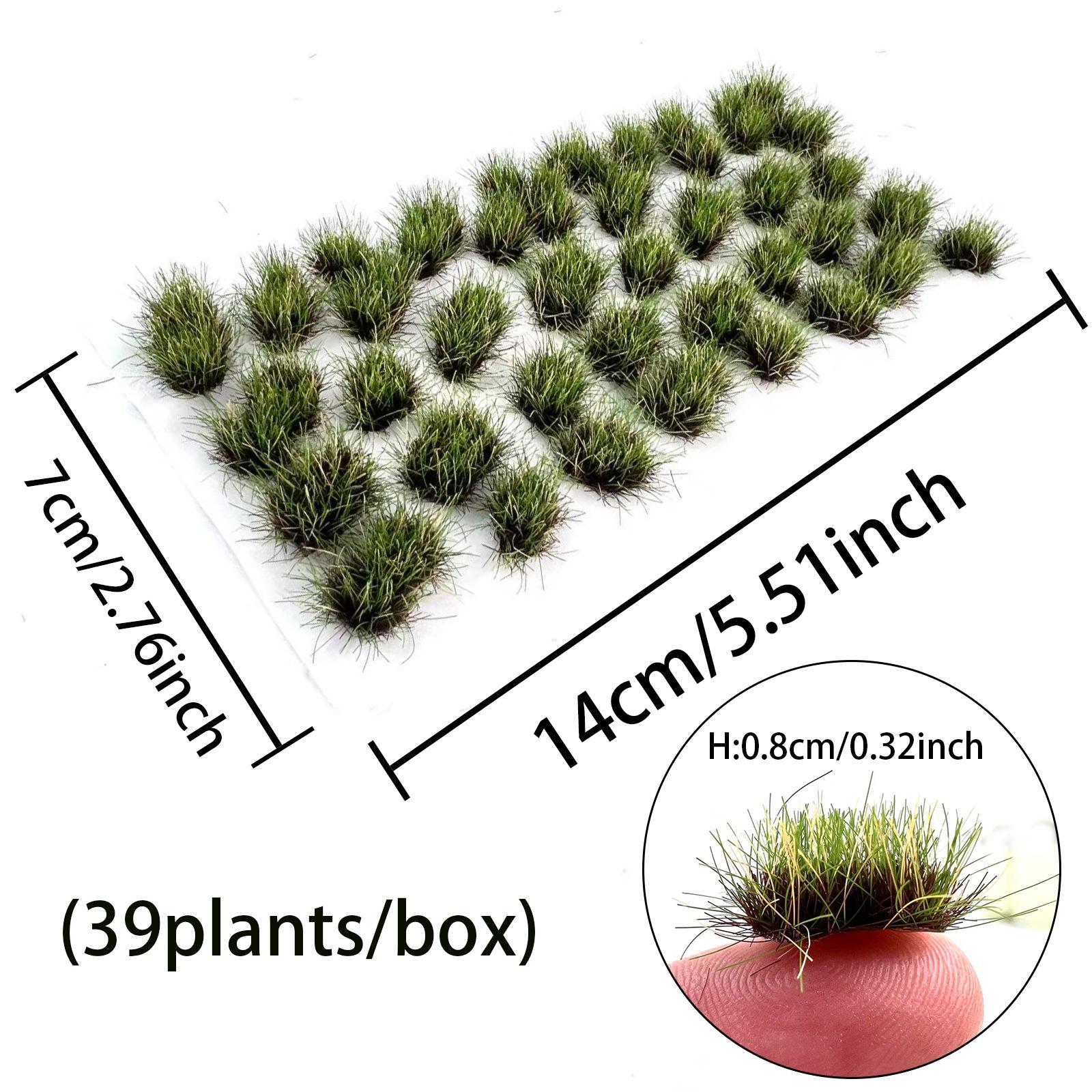 39 Irregular Grass Tuft Models for Miniature Scene and Sand Table Building