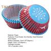 100Pcs Cake Cups High-Temperature Resistant Decorative No Odor Practical Christmas Cupcake Paper Cups Muffin Liners for Home