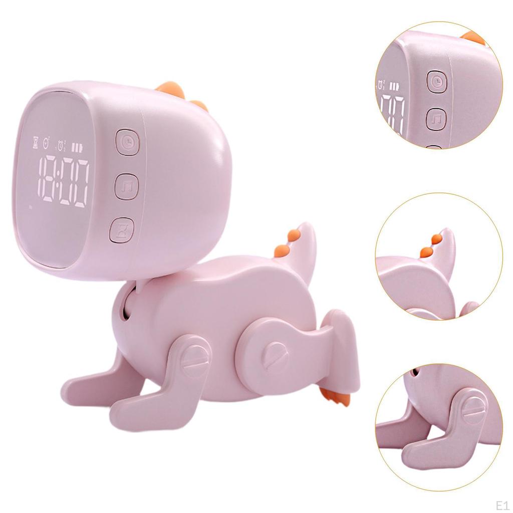 Cyfrowy Budzik Rzeźba Sypialnia Zegar na Stolik Nocny Dinozaur dla Chłopców Dziewcząt