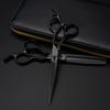 6.0-Inch Black German Hairdressing Scissors, Straight & Thinning Shears - Model SX1-0405