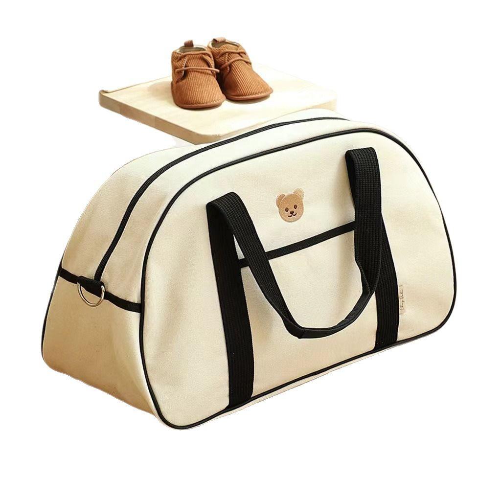 Korean INS Mommy Bag Large Capacity Bear Handbag New Lightweight Storage Mom Baby Bag