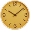 Lemnos Wall Clock Analog Thomson Paper Yellow Natural Wood THOMSON PAPER YE Lemnos Diameter Thickness NY18-15 (Saffron) 30.5cm 5.2cm