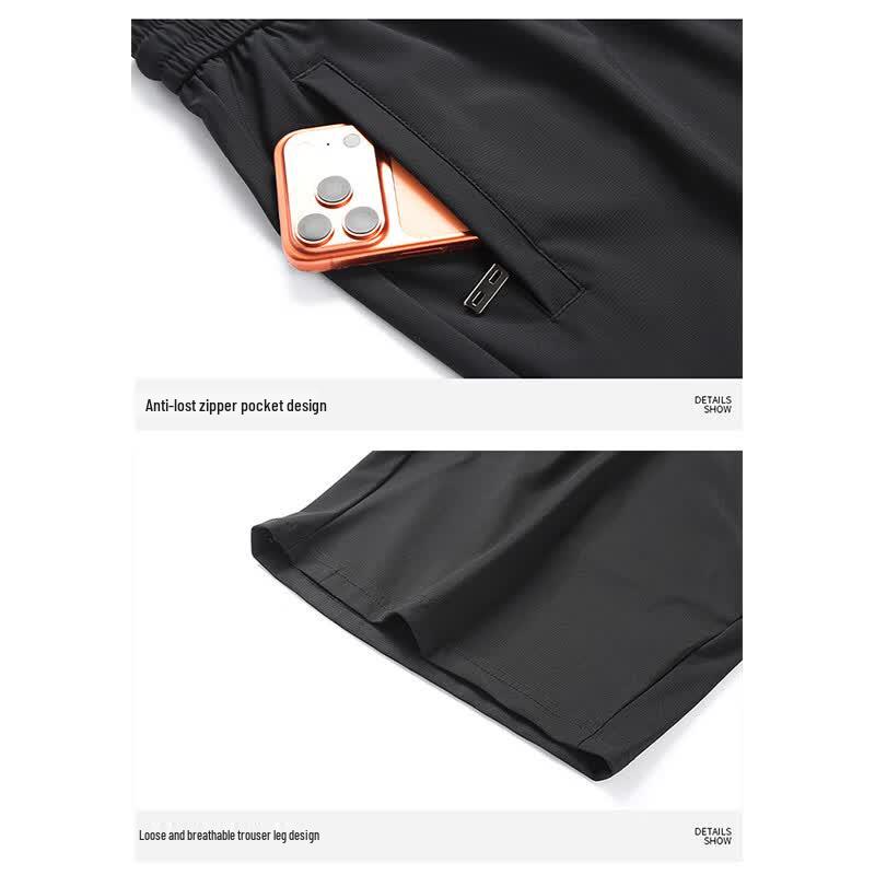 MIIOW Men's Quick-Dry Ice Silk Shorts