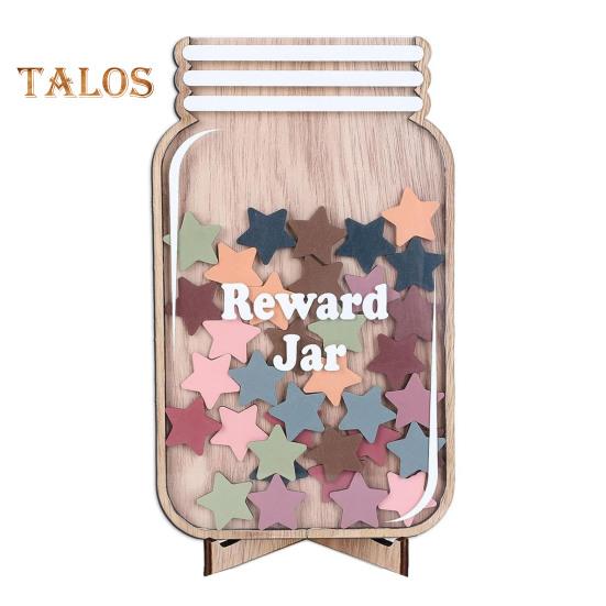 

Деревянная банка для поощрения детей. Поощрительная таблица для позитивного поведения с базовыми звездами и цветами. Инструменты управления системой поощрений для учеников. Домашний класс. Star