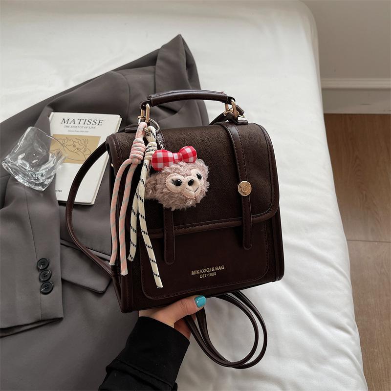 Schoolbag Fashion Women's Bag 1011 New Fashion Retro Backpack Premium Handbag Casual Multi-purpose Small Backpack