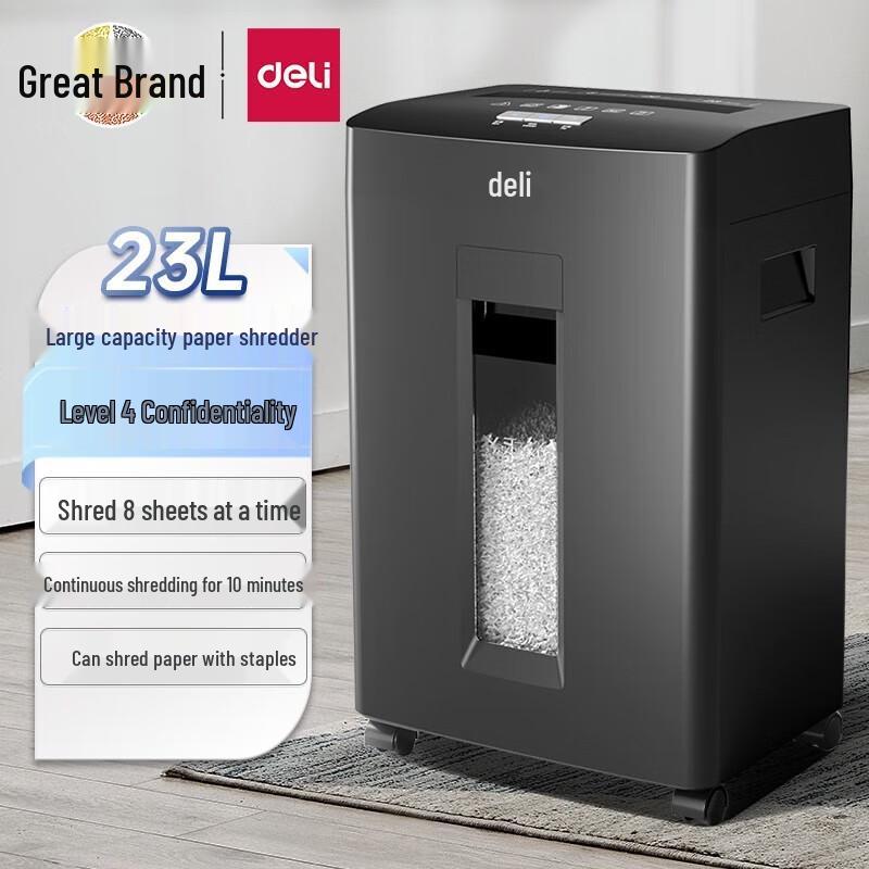 

Deli 4-Level Security Mini Desktop Paper Shredder