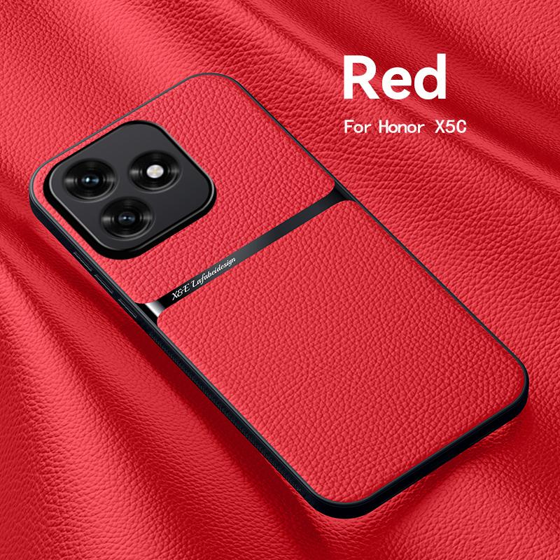 EUCAGR Luxury PU Leather Case Coque For Honor X5C Plus Magnet Shell Phone Case for Honor X5C Back Cover