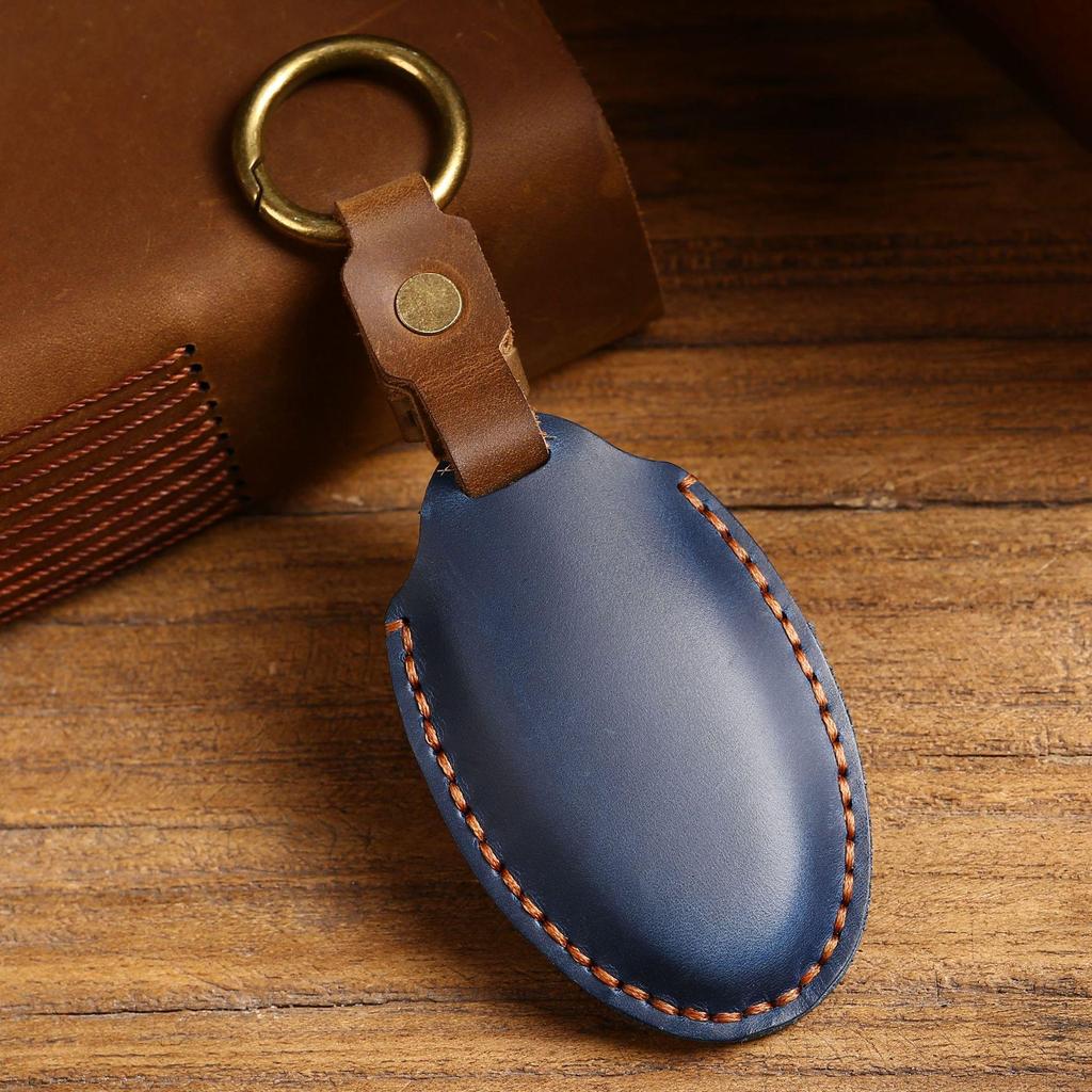 Genuine Leather Handmade Car Key Cover for Nissan