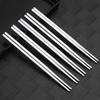 5 Pairs  Stainless Steel Chopsticks Reusable Non Slip Chopsticks Dishwasher Safe