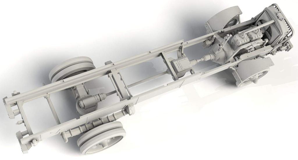 ICM 1/35 Scale World War I U.S. Army Military Truck Standard B Liberty Series 2 Plastic Model 35651