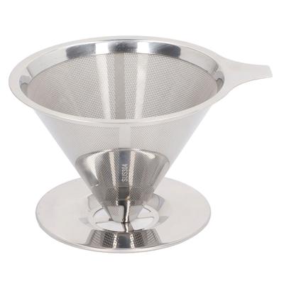 Pour Over Kaffeetropfer 304 Edelstahl Slow Drip Kaffeefilter Wiederverwendbares Kaffeemaschinen-Zubehör