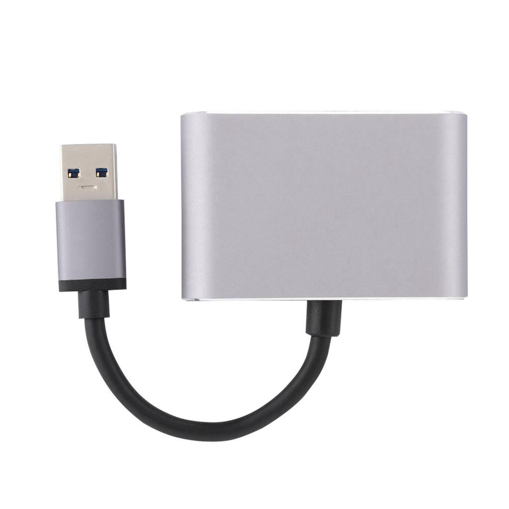 USB 3.0 to VGA+HD Multimedia Interface Adapter Converter HD 1080P Computer Adapter for Windows 7 8 8.1 10