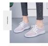 Lightweight versatile Running Footwear Lace-up Sneakers Breathable Mesh Shoes Ladies Summer Hollow Out Sports Casual Shoes