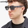 Vintage Rectangle Sunglasses Men  Luxury Brand Designer Retro Rectangular Sun Glasses For Female Thick Frame Square Shades