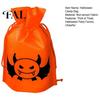 Halloween Pumpkin Bags for Kids 5 Pcs Treats Bag, Non-woven Fabric Candy Portable Snack Drawstring Goodie Party Favors Lightweight Totes Sweets