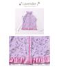 Rashguard for Long No Elementary School 120cm [Arisana] Kids, Sleeves, Hood, Girls, Students, UPF50+, Ruffles, Seashells, Lavender,