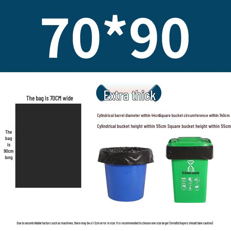 Heavy-Duty Black Commercial Garbage Bags