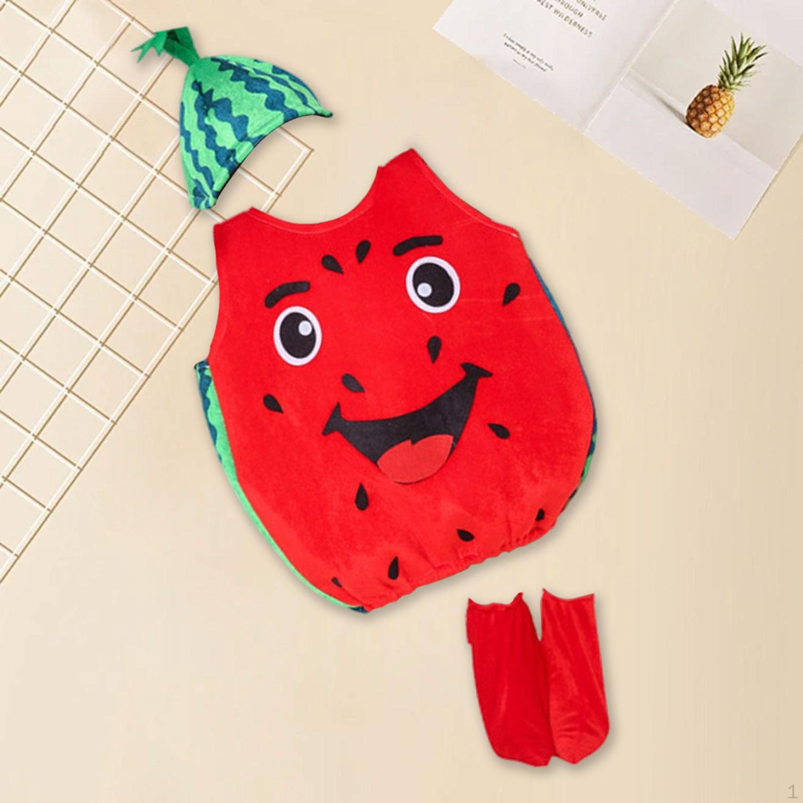 

Детский костюм арбуза, мультяшная одежда для ролевой игры, вечеринки, сценического представления M