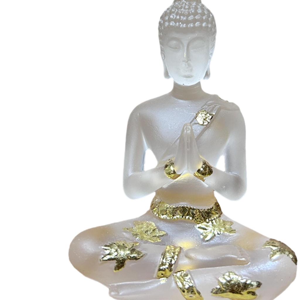 Resin Buddha Figurines Artwork Thai Buddha Statue for Indoor Home Table