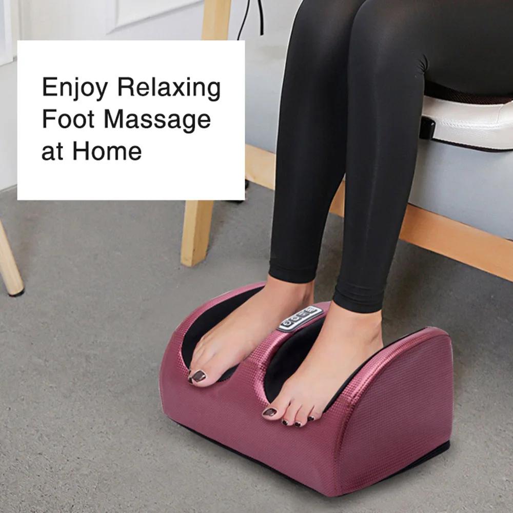 Electric foot massager heating therapy hot compress finger pressure roller muscle relaxation foot hydrotherapy machine
