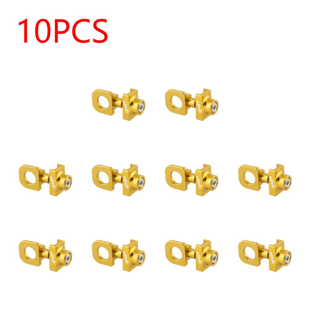 1-10pcs Single Speed Bicycle Chain Tensioner Adjuster Aluminum Alloy Bicycle Chain Fastener Fixed Bike Bolt Screw Accessories