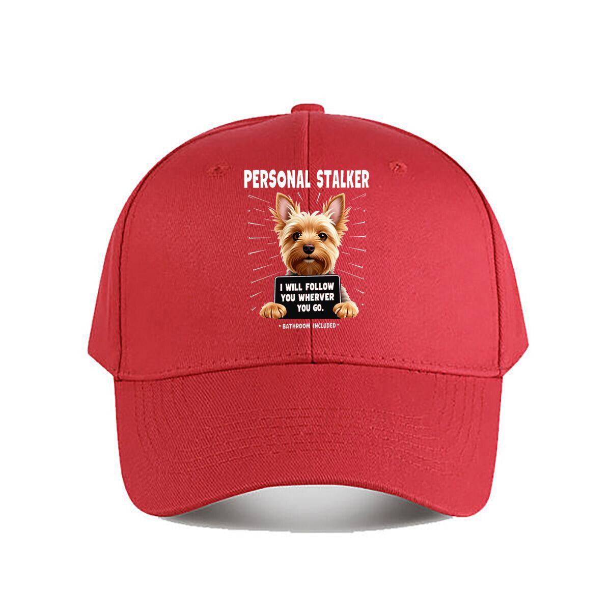 Yorkshire Terrier I Will Follow You Wherever You Go Baseball Cap Fashion Unisex Sunhat Womens Outdoor Sports One Size