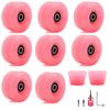 Double-Row Roller Skates with Translucent High-Elastic PU Jelly Wheels