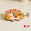 Jahr des Pferdes Personalisierter Metall-Kühlschrankmagnet - Kreatives Cartoon-Design im chinesischen Stil
