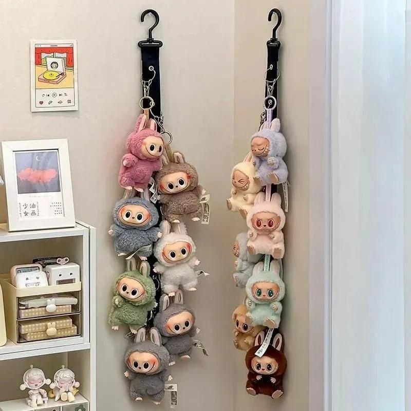 Labubu Doll Display Rack - Wall Mounted Storage Shelf for Plush Dolls, Cute Hanging Pendant Organizer, Home Decor Accessories