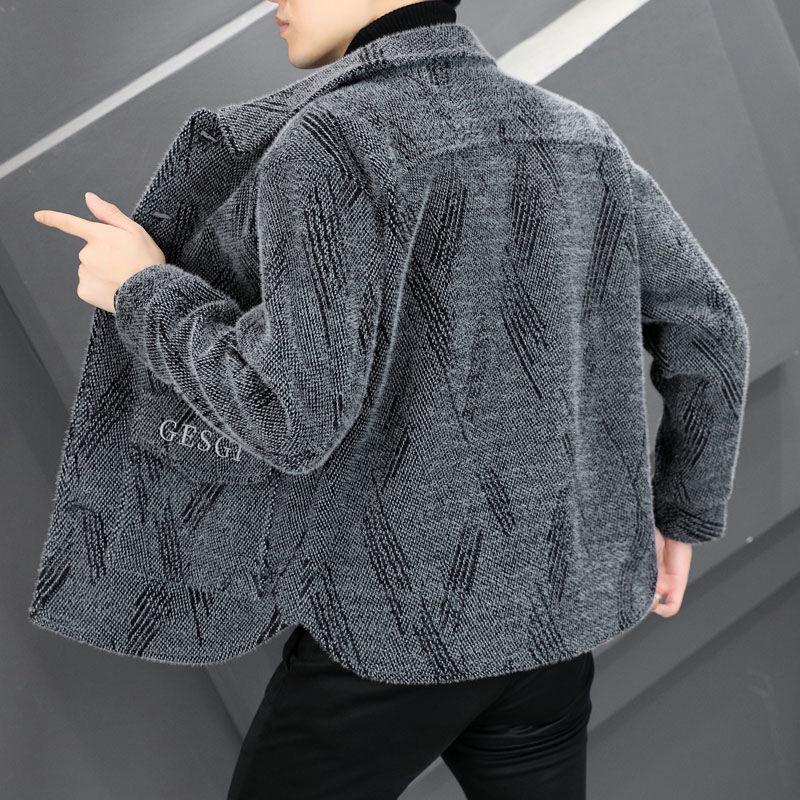 Korte Herfst/Winter Jassen voor Mannen: Windjassen met Fluwelen Voering & Casual Wolle Leren Jassen