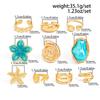 Vintage Flower Pearl Gold Plated Adjustable Ring Set for Women Open Finger Elegant Design  for Gifts and Special Occasions
