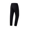 Li-Ning Quick-Dry Logo Print Knitted Sports Pants With Elastic Waist Men Bottoms Black AYKT197-1
