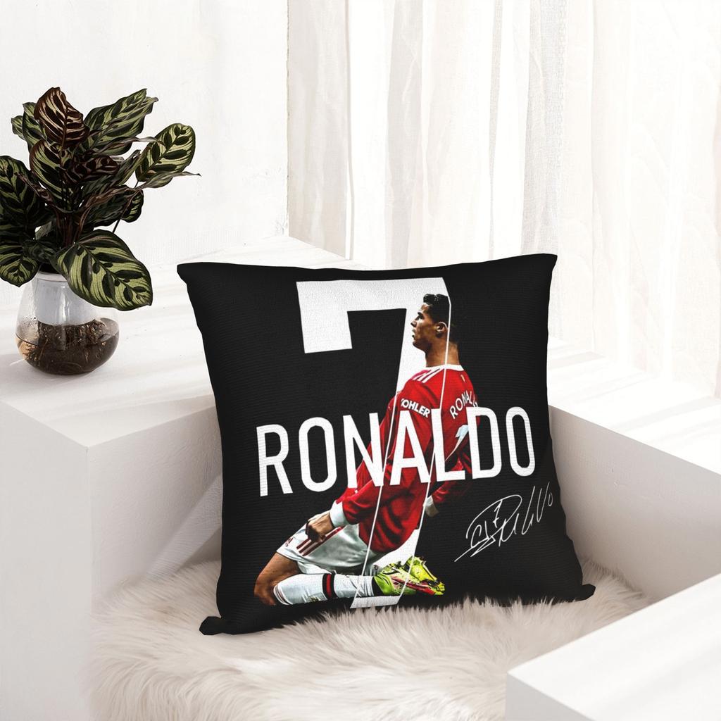 1Pc Cristiano Ronaldo Cr7 Decorative Pillowcases For Cozy Living Room And Bedroom Soft Machine Washable Cores Not Included