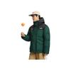Li Ning Color Block Zipper Letter Hooded Versatile Down Jacket Unisex Outerwear AYMV435-4