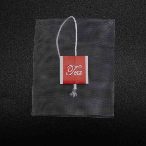 YOLTEC 1000pcs 5.5 X 7cm Pyramid Filter Nylon Tea Bags, Single String, Clear Label, Empty Tea Bags