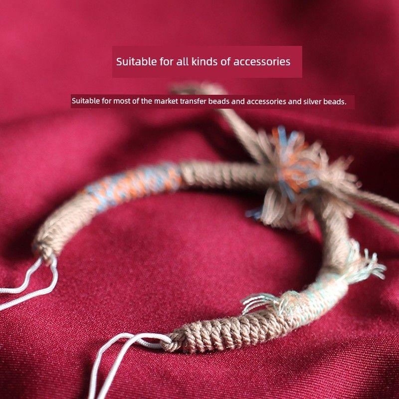 

Сделай сам Тканые Полуфабрикаты Нанизывание Бусин Золотой Несущий Ремешок Tibetan-style semi-finished linen