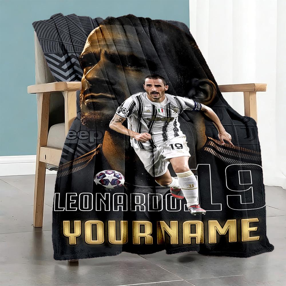 Juventus Personalized Name Blanket Throw Customizable Blanket Soft & Cozy Great for Living Room Office Chair Sofa Picnics for All Occasions