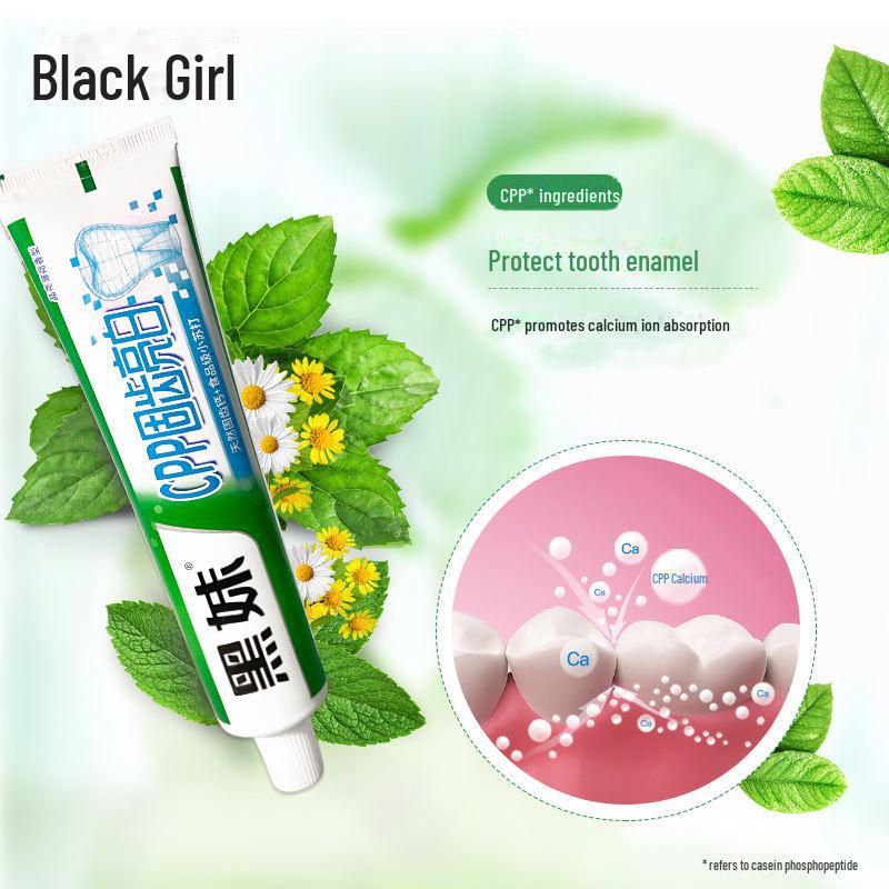 Heimei CPP Solid Tooth Calcium Toothpaste, 105g - Mint Flavor for Anti-Caries, Whitening, and Freshening, Suitable for Household Use by Men and Women.