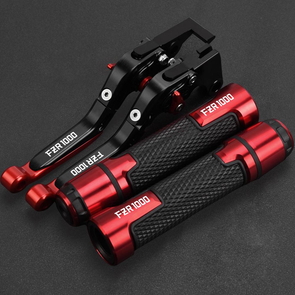 FZR 1000 GENESIS Motorcycle Adjustable Brake Clutch Levers Handlebar Grips Motorbike FOR YAMAHA FZR1000 FZR1000GENESIS 1987