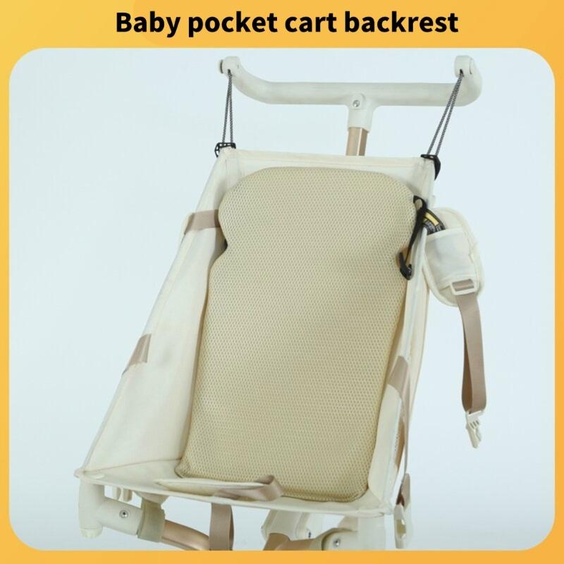 Leichtes Kinderwagen-Rückenlehnenpaneel Bequemes Rückenstützkissen Kompatibilität mit verschiedenen Taschenkinderwagen
