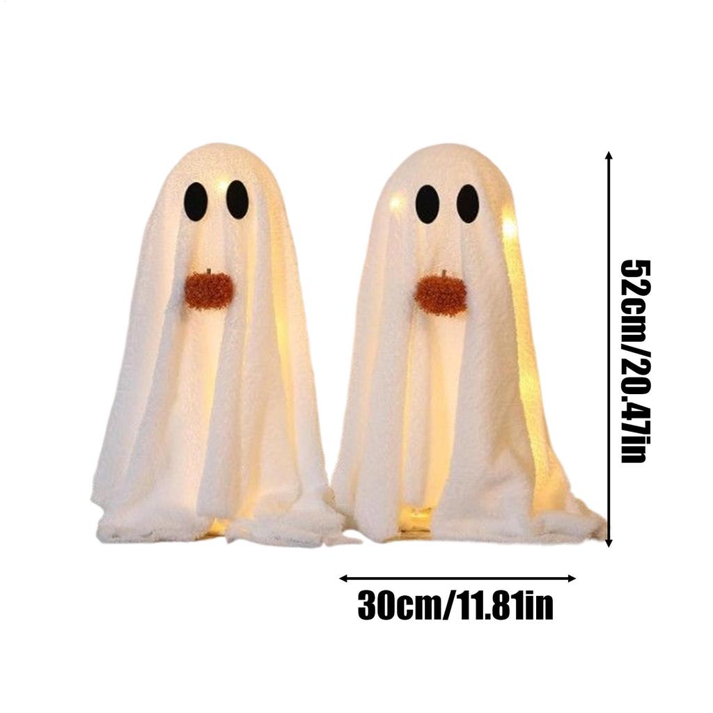 Halloween Decorations Ghost Lighted Ghost Party Table Decor 2 Pieces Party Supplies Home Decorations for Indoor Outdoor Garden