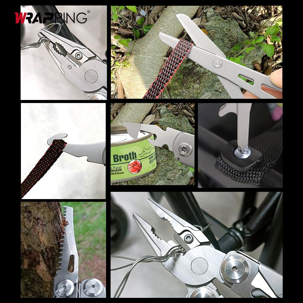 28 In 1 Car Camping Multitool Multi Foldable Stainless Steel Plier Wire Stripper Outdoor Mini Portable Hand Tools Knife Scissors