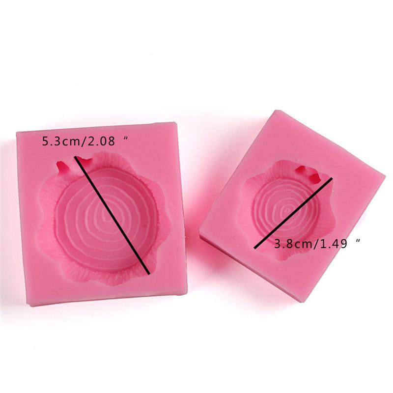 3D Fee Baumstumpf Silikonform Schokolade Fondant Kuchenaufsatz Formen Dekor DIY Werkzeug