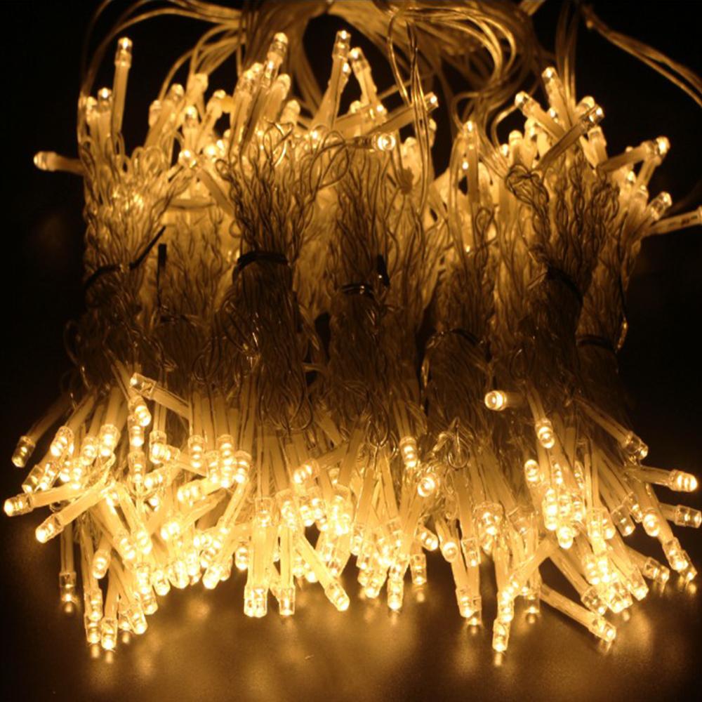 Led Icicle Curtain Battery Box String Light Fairy Christmas Light Garland Christmas New Year Wedding Home Room Patio Party Decor