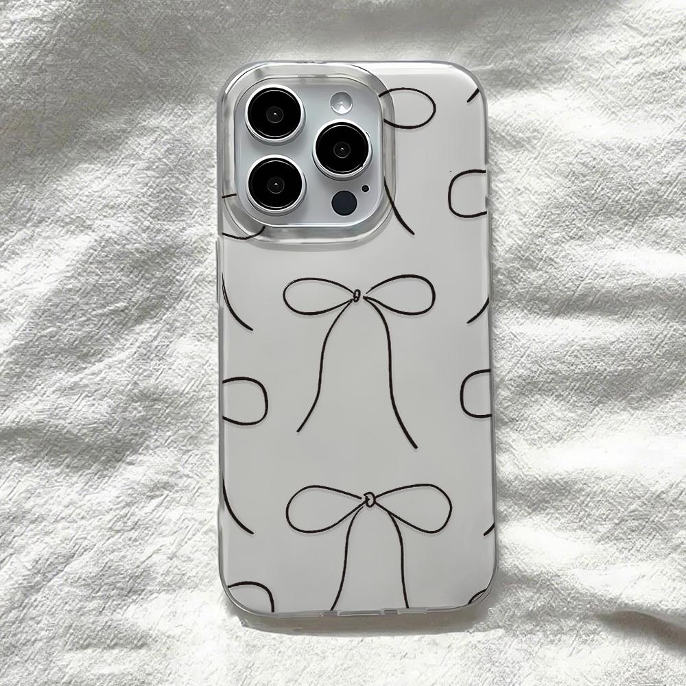 Painted Phone Case for iPhone 12 13 15 16 iPhone 16 12 13 14 15 Pro  14 15 16 Pro Max Coverage Shockproof Anti-Fingerprint Fresh Style Protective Case