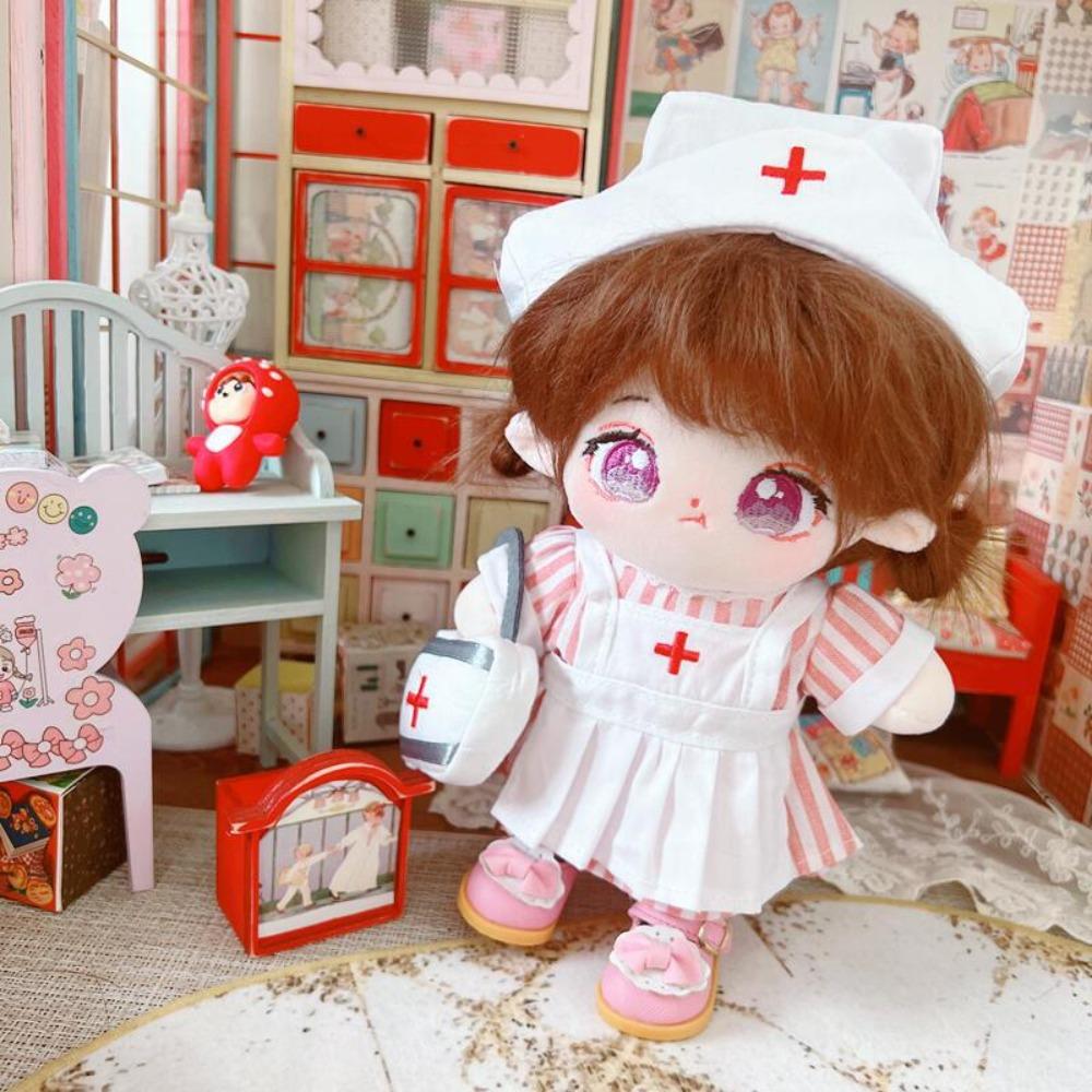 Nurse Dress Set 20CM Cotton Doll Clothes Replacement Plush Toys Clothes 20cm Cotton Doll