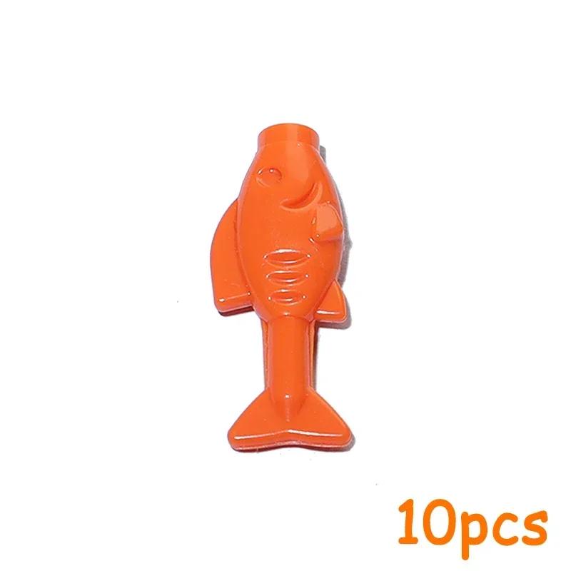 Non-Toxic Moc Food Accessories Fish Egg Bread Pizza Chocolate Fruit Carrot Hamburger Chips Chicken Bottle Bricks Building Blocks Toys